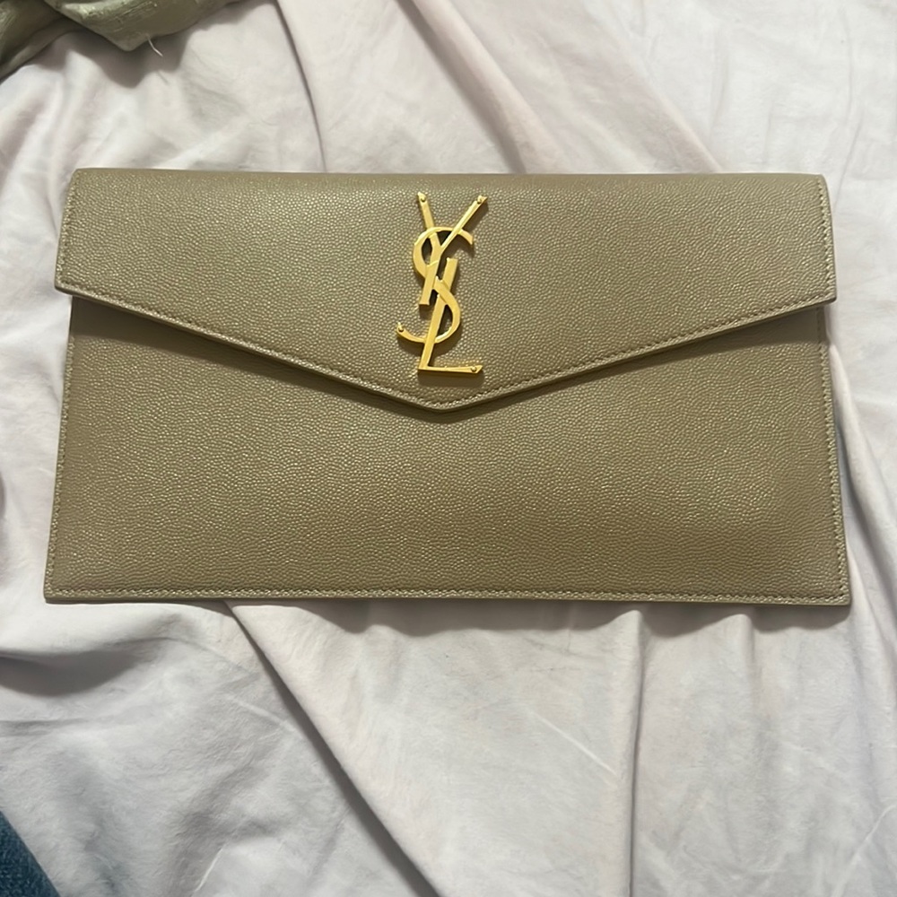 beautiful YSL envelop clutch